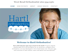 Tablet Screenshot of hartlorthodontics.com
